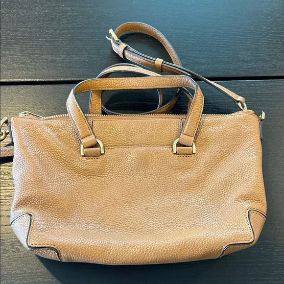 Michael Kors Tan Leather Handbag Crossbody - Picture 4 of 12